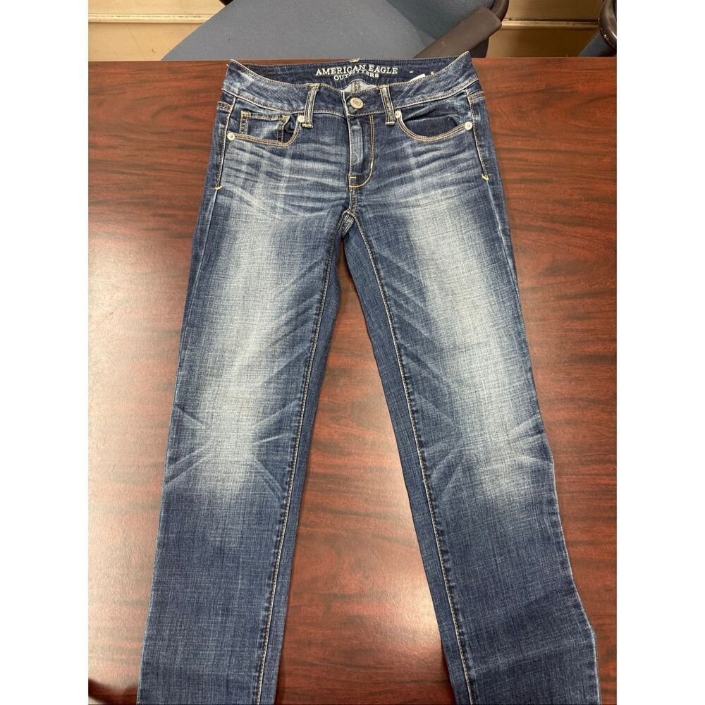 American Eagle Super Stretch Skinny Jeans Size 2 Short - Picture 2 of 8